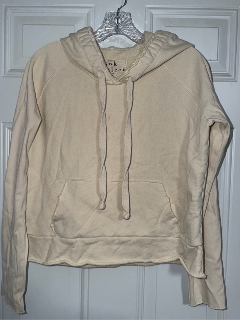 Frank And Eileen Melanie Essential Ivory Triple Fleece‎ Pullover Hoodie Medium